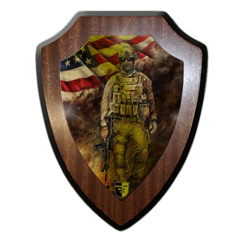 Wappenschild Lukas Wirp US Marine im Feuersturm USA Fahne Flagge Amerika #24102