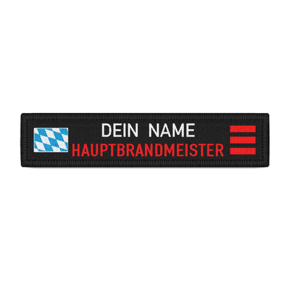 Hauptbrandmeister Bayern name plate Patch Bavaria Feuerwehr # 33292