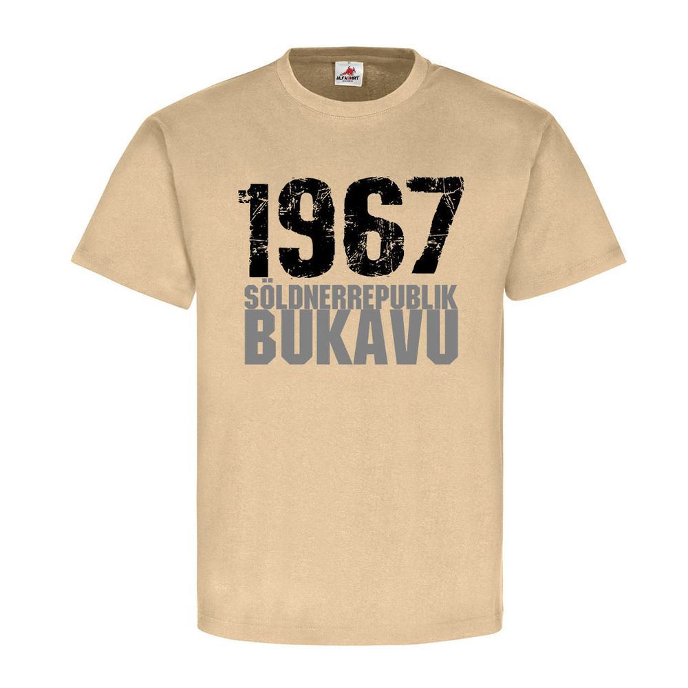 1967 Söldnerrepublik Bukavu Söldner Kongo Müller Mike Hoare Staat T Shirt #23210