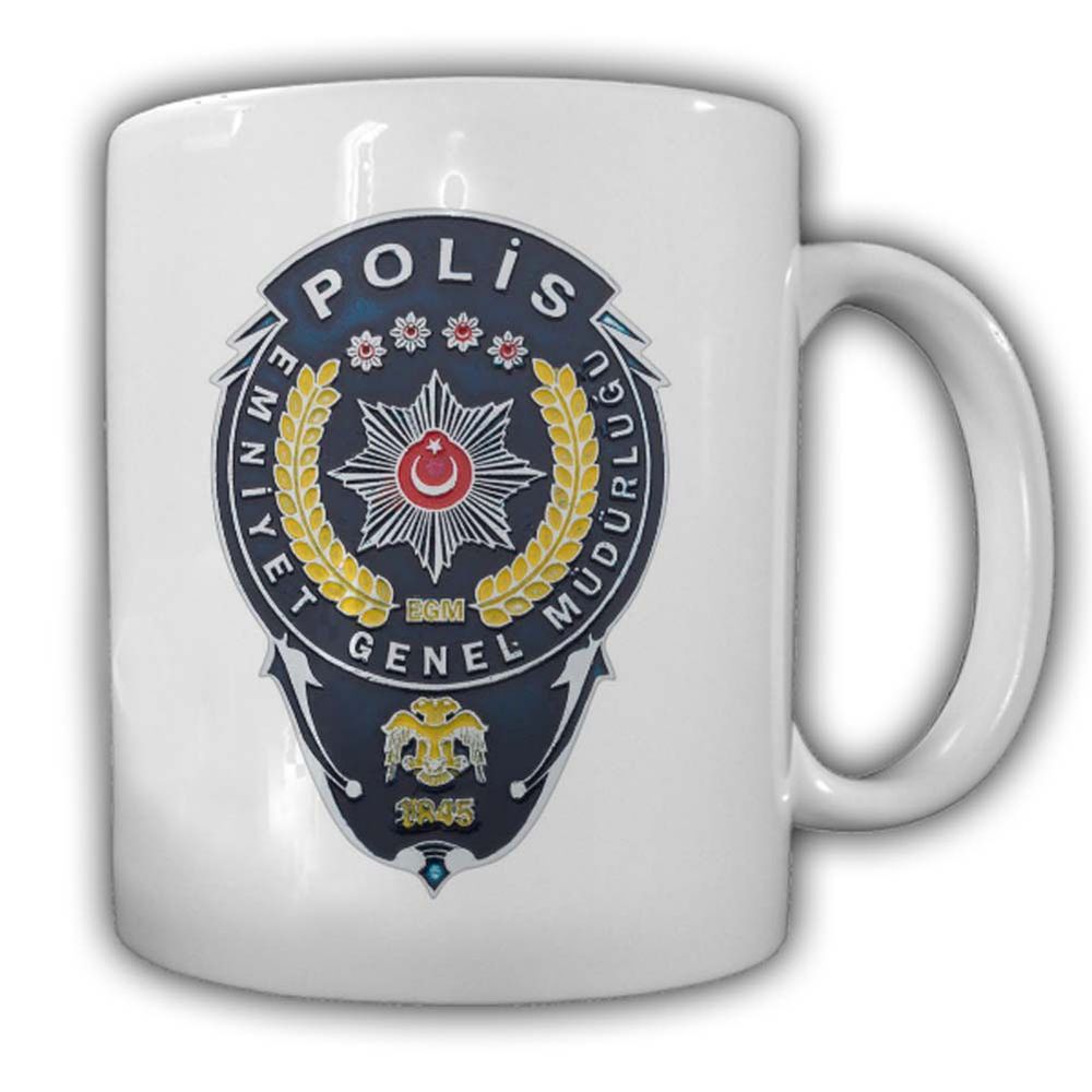 POLIS EMNIYET GENEL MUDURLUGU Tasse 1845 Polizei Türkei Türkey Istanbul  #24265