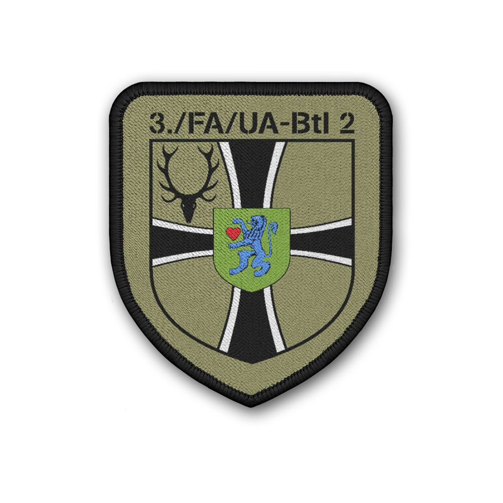 Patch 3 FA-UA Btl 2  Uniform Abzeichen Bückeburg Feldwebel #35574