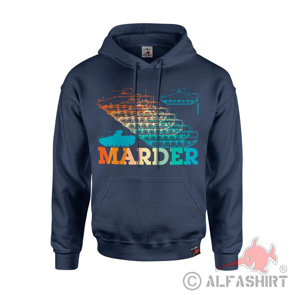 Hoodie MARDER Retro SPz Schützenpanzer Bundeswehr #43217