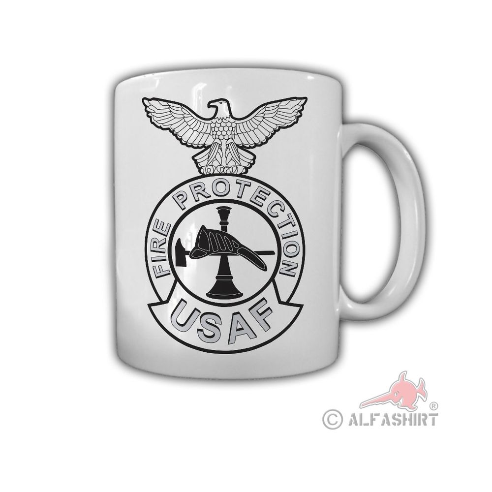 Air Force Fire Protection USAF Firefighter Feuerwehr Militär - Tasse #26807