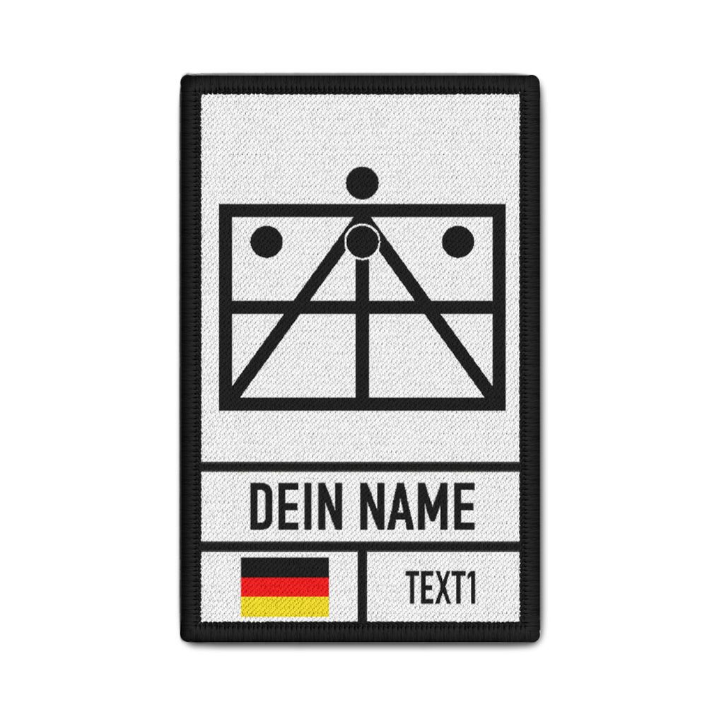 Rank Patch personalisierbar Fachgruppe Zugtrupp Sani Betreuung Hilfswerk #43307