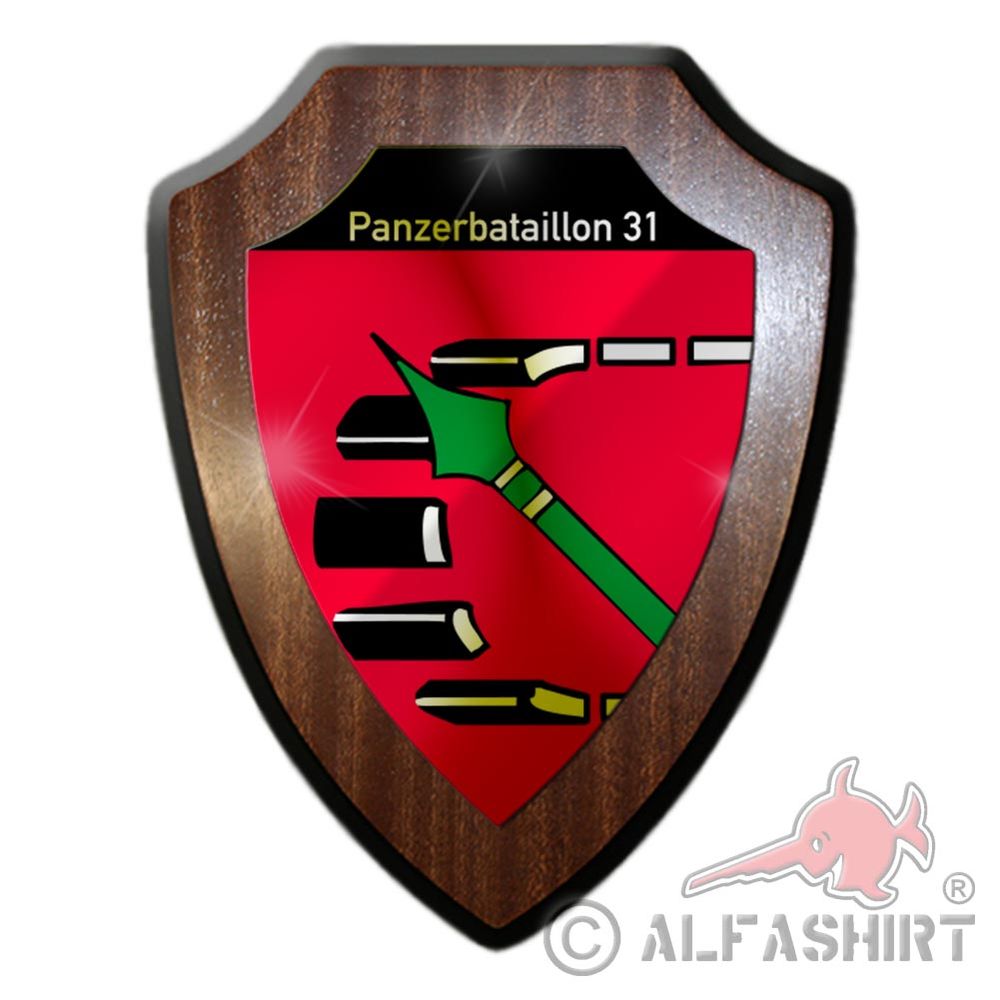 Heraldic shield tank battalion 31 Army soldiers Confederation military navy army # 31114