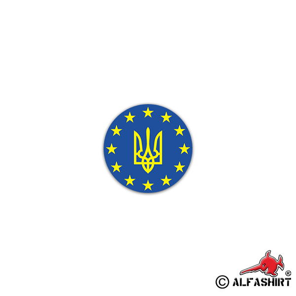 Aufkleber/Sticker Ukrainische Streitkräfte Europa Heer Streitkräfte 7x7cm A2479