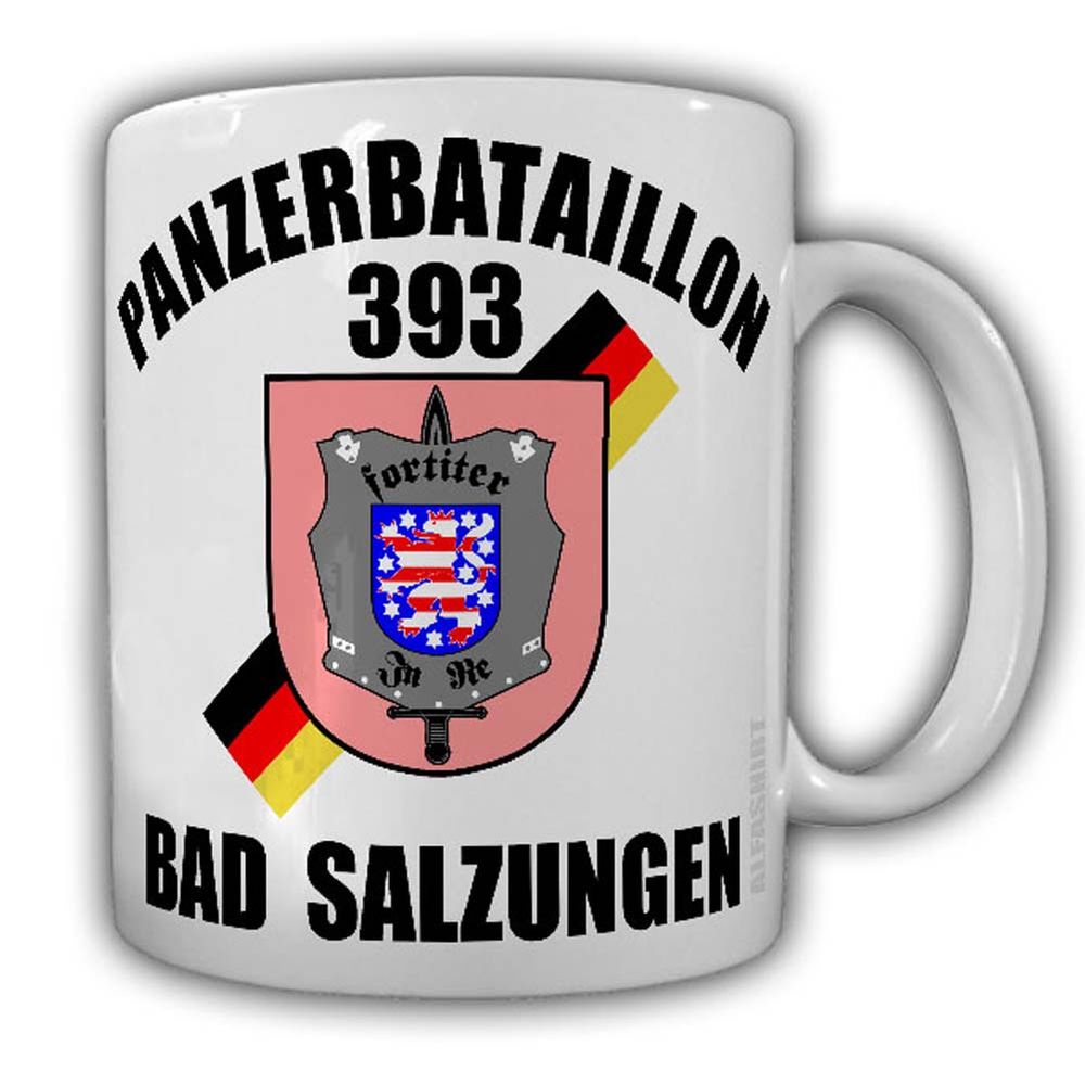 Tasse PzBtl 393 Bad Salzungen Panzer-Bataillon Bundeswehr Wappen #24432