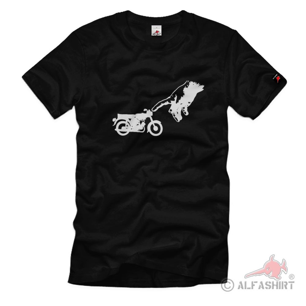 GDR cult moped moped village youth biker t-shirt # 144