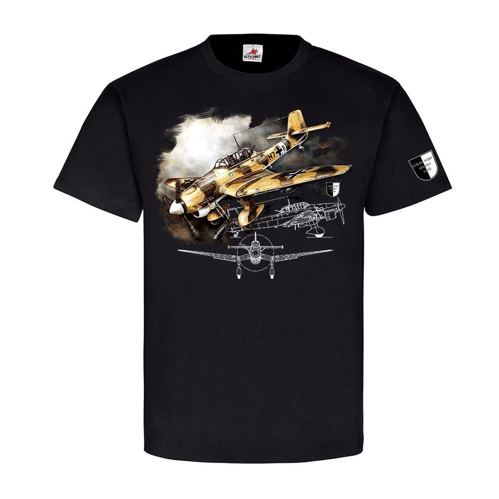 Lukas Wirp Ju87 Stuka Sturzkampfbomber Kunst Gemälde T Shirt #23425