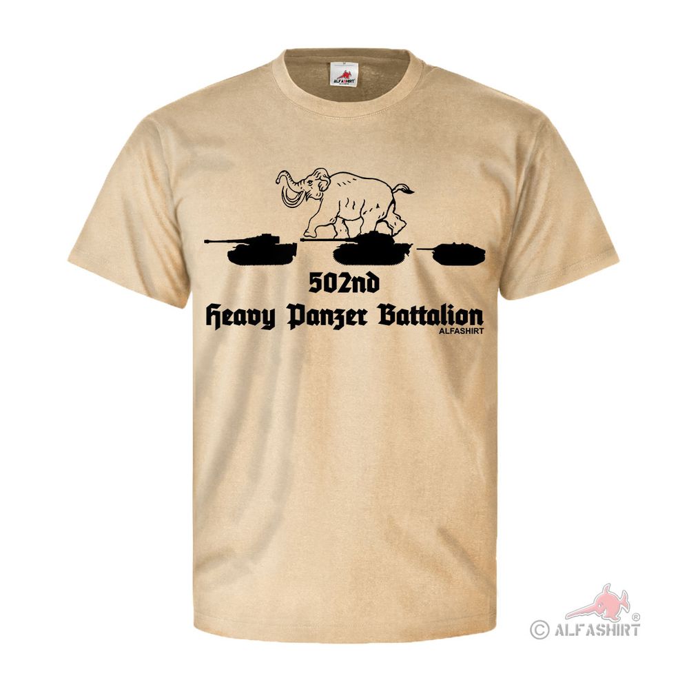 502nd Heavy Tank Battalion Heavy Tank Division Tiger - T Shirt # 26887