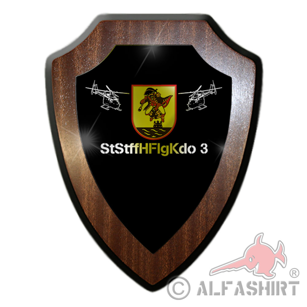 Wappenschild StStffHFlgKdo 3 Militär Wappen Abzeichen Emblem #27082
