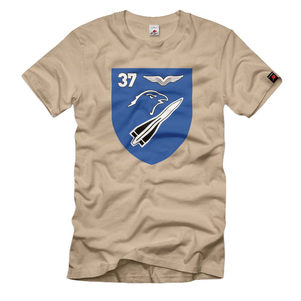 Flugabwehr Bundeswehr Bund Bw Fla Rak Btl 37 Rakete Hawk Wappen - T Shirt #8484