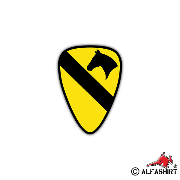 Sticker 1st Us Cavalry Division Emblem US Army 7x5cm A961