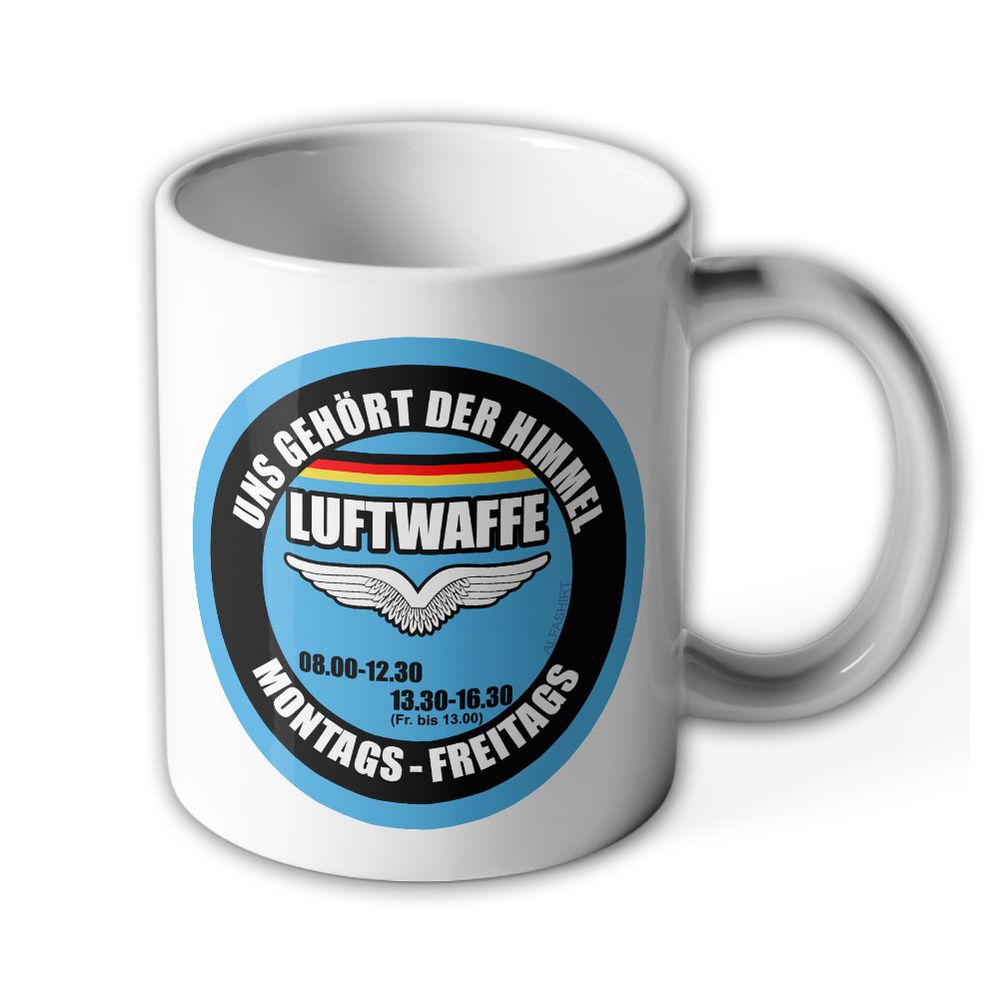 Mug Luftwaffe service time - The sky belongs to us TaktLwG Bundeswehr # 26164