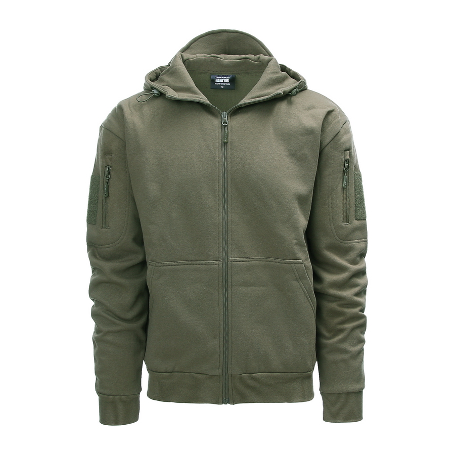 Tactical Hoodie Zipper Hooded Sweater Jacket Bundeswehr Zipper # 37481