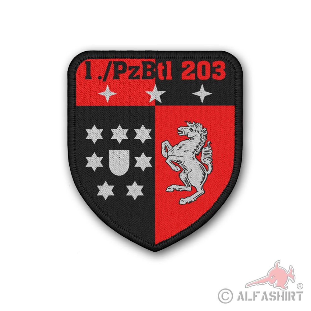 1 Panzerbataillon 203 Bundeswehr Augustdorf Leopard Panzer BW badge # 38636