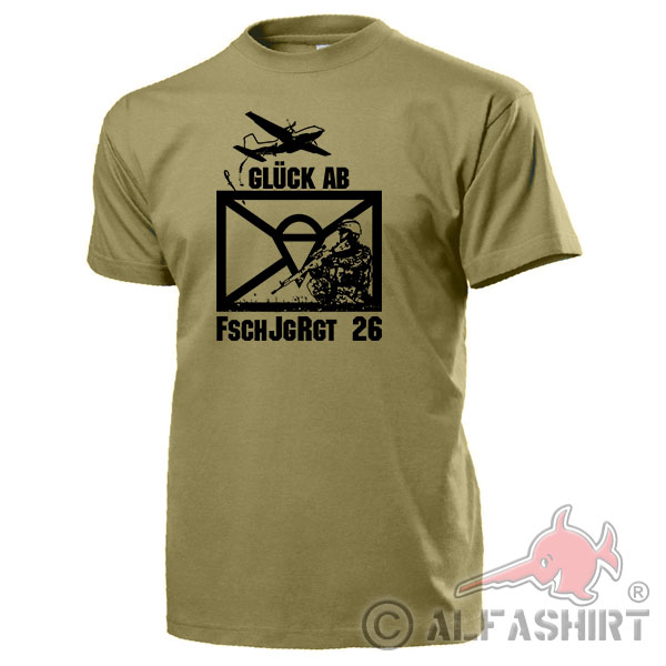 FschJgRgt 26 Glück Ab Zweibrücken Merzig Fallschirmjägerregiment T Shirt #18137
