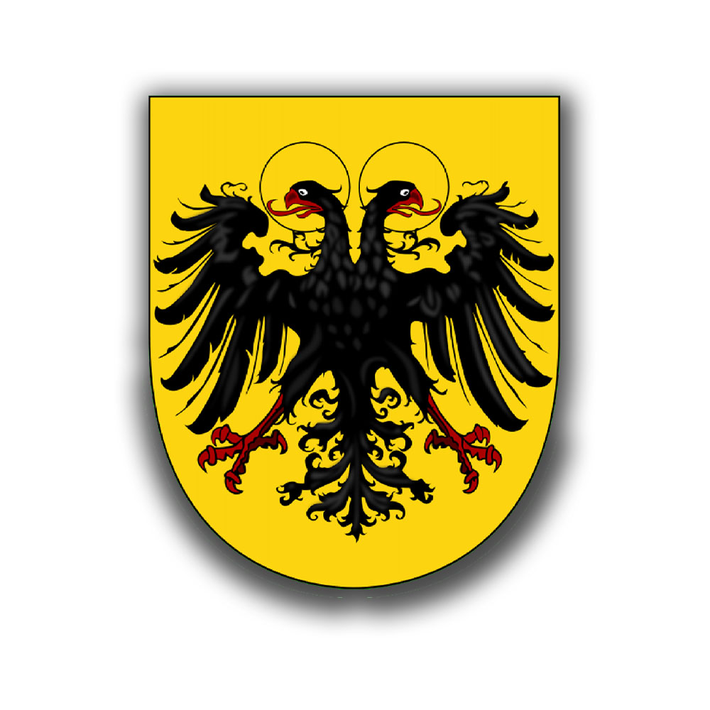 Aufkleber 7x5,8cm Wappen Heiliges Römisches Reich Deutscher  #A6412