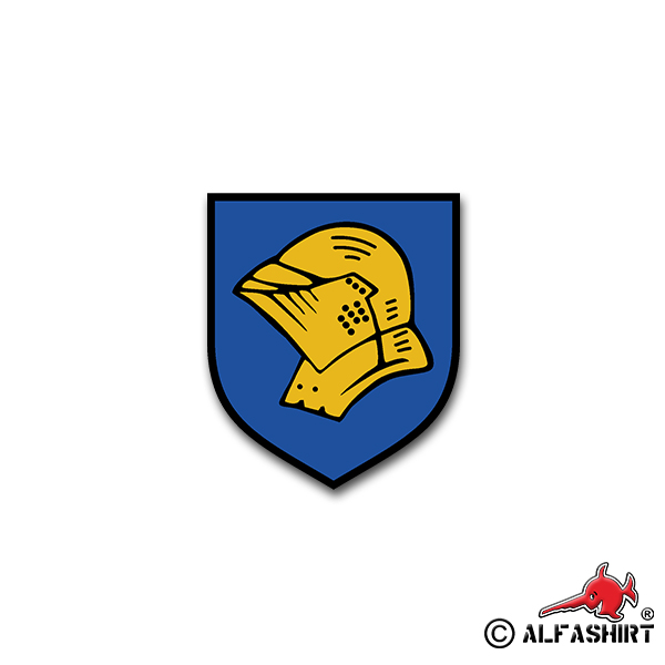 Sticker PzGrenBtl 283 Grenadier Battalion BW Army Coat of Arms A2057