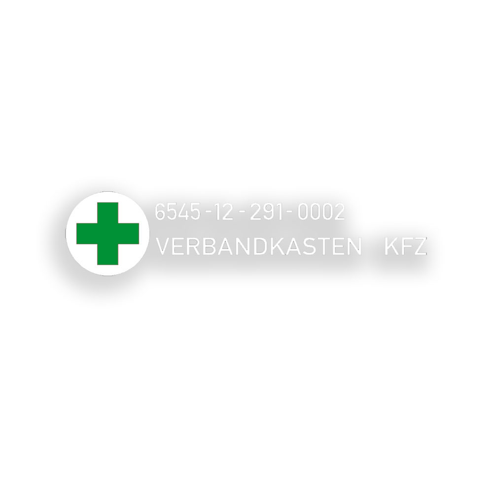 Sticker set Bundeswehr first aid kit 6545-12-291-0002 On-board equipment # A5528