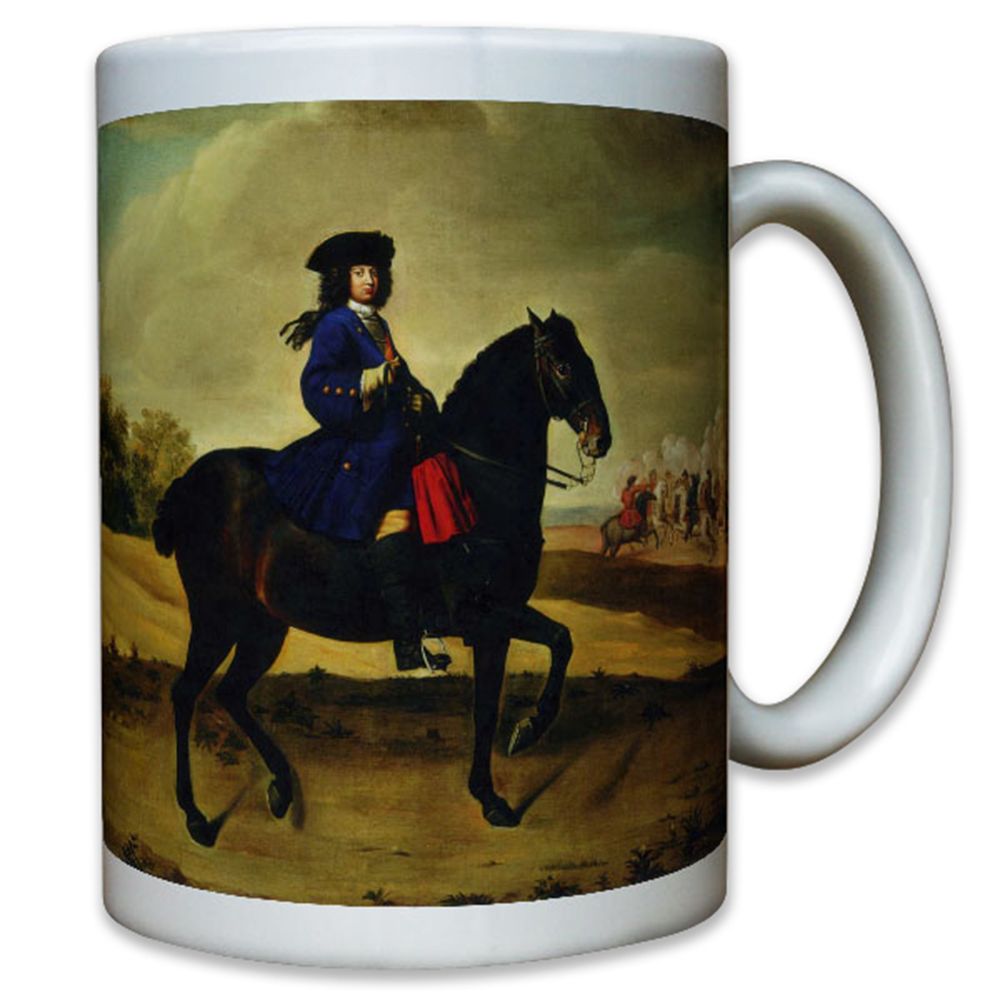Friedrich Wilhelm I zu Pferd König von Preußen und Markgraf - Tasse #10713