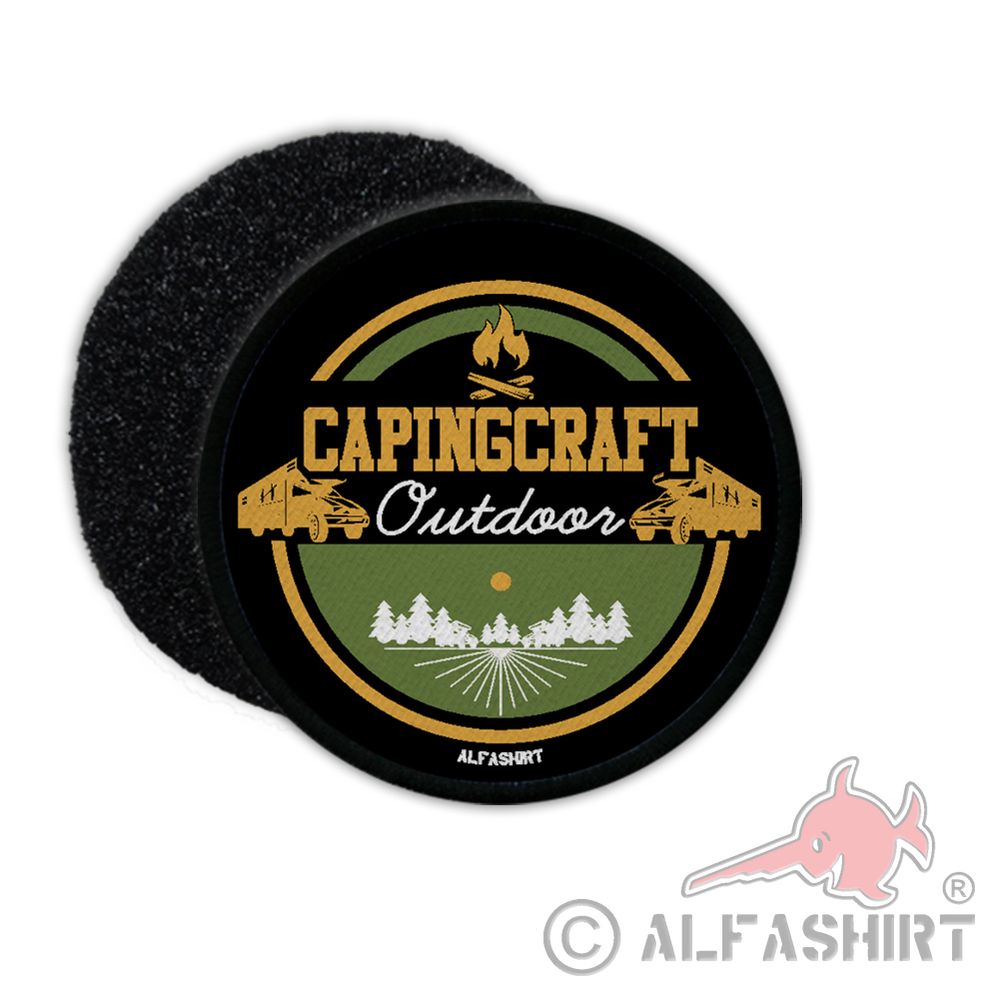 Patch Campingcraft Vanlife Outdoor Van Camping Wald Natur Baum 9cm #36848