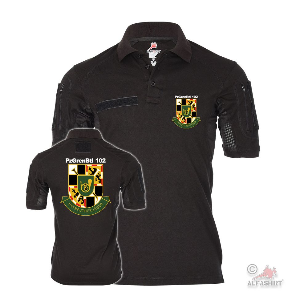 Tactical Polo PzGrenBtl 102 Bundeswehr Bayreuther Panzergrenadier T-Shirt#37698
