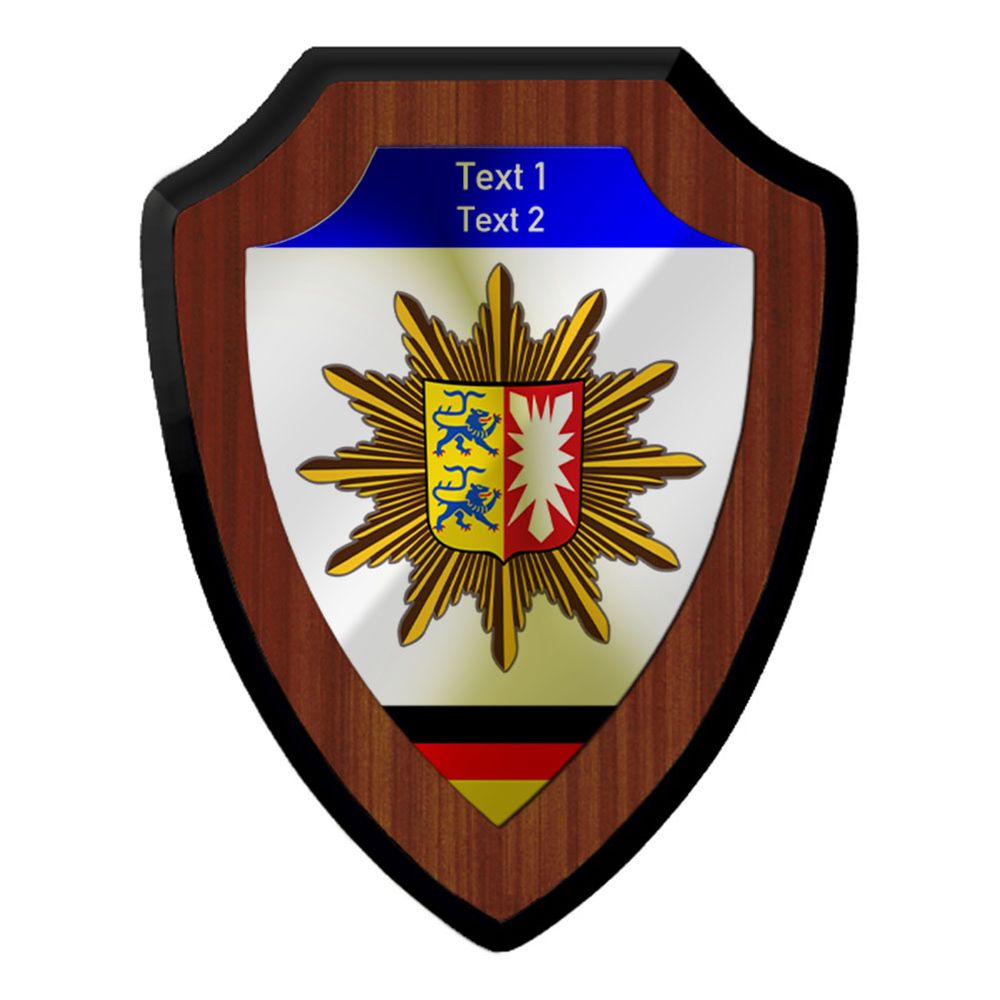 Coat of arms police personalized Schleswig-Holstein coat of arms badge #46589