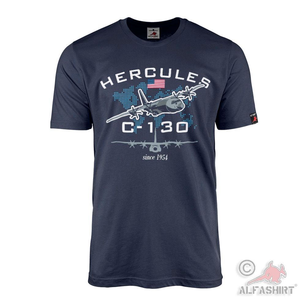 C-130 Hercules USAF USA Flugzeug Transportflugzeug Turboprop Army T-Shirt #44964