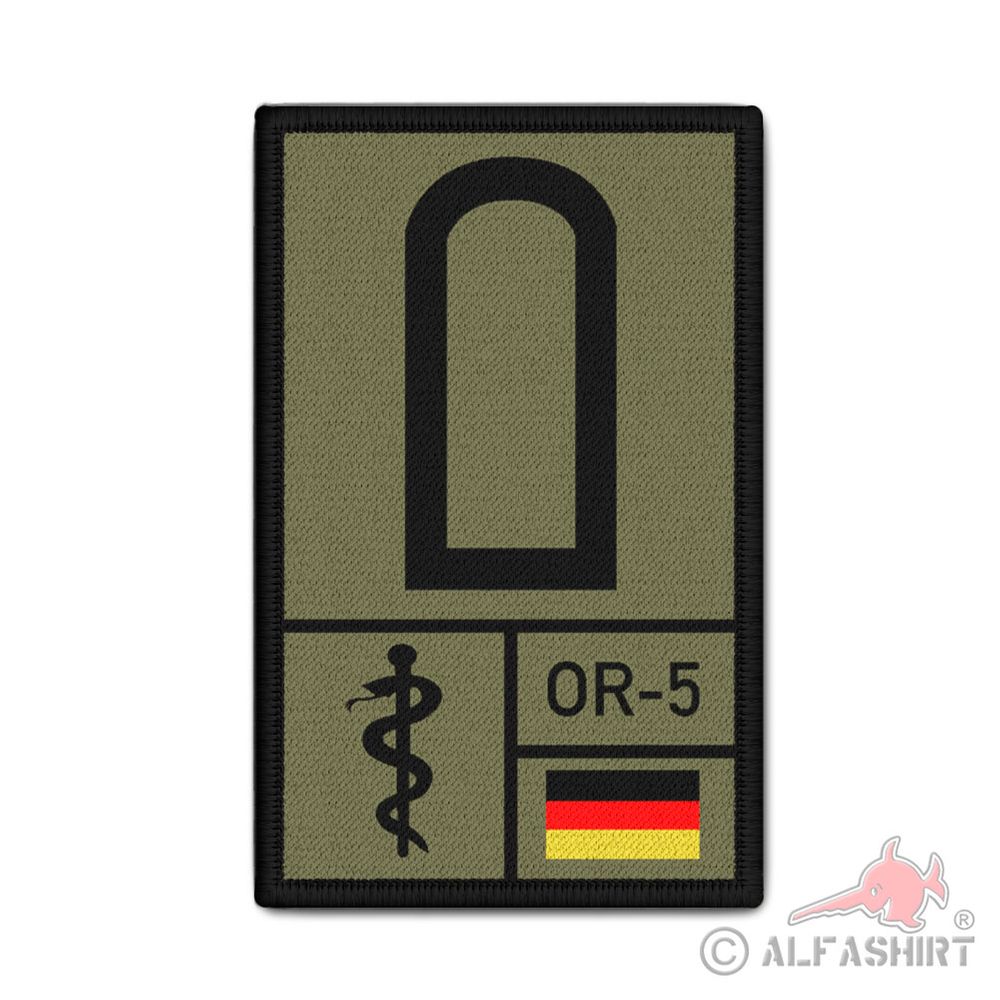 Rank Patch Sanitäter Dienstgrad Bundeswehr Personalisiert Arzt 9,8x6cm #40148