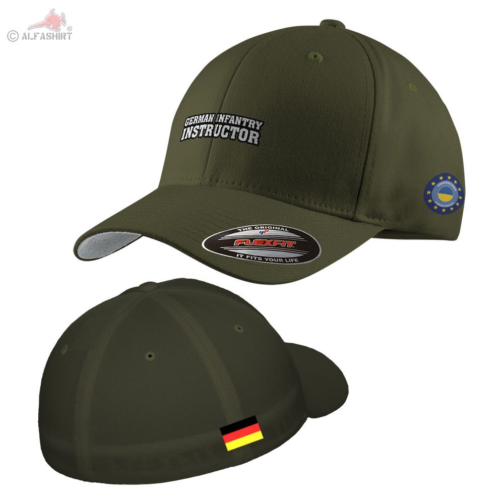 Flexfit Kappe German Infantry Instructor Infanterie EUMAM EU GER DE Flagge#44455