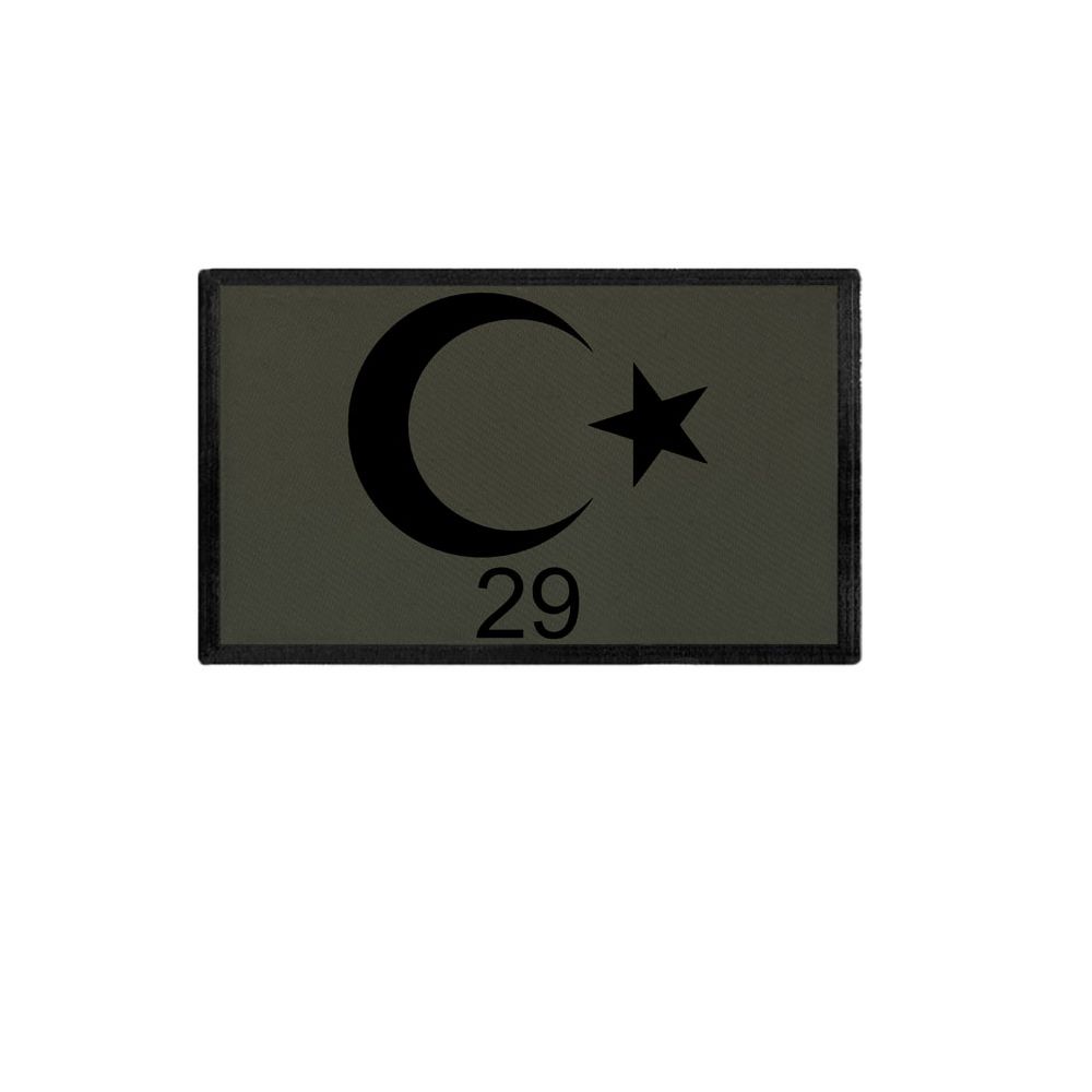 Patch rund Türkei Army 29 Gümüşhane Türkiye Flagge Türke Stern 9,8x6cm#33916