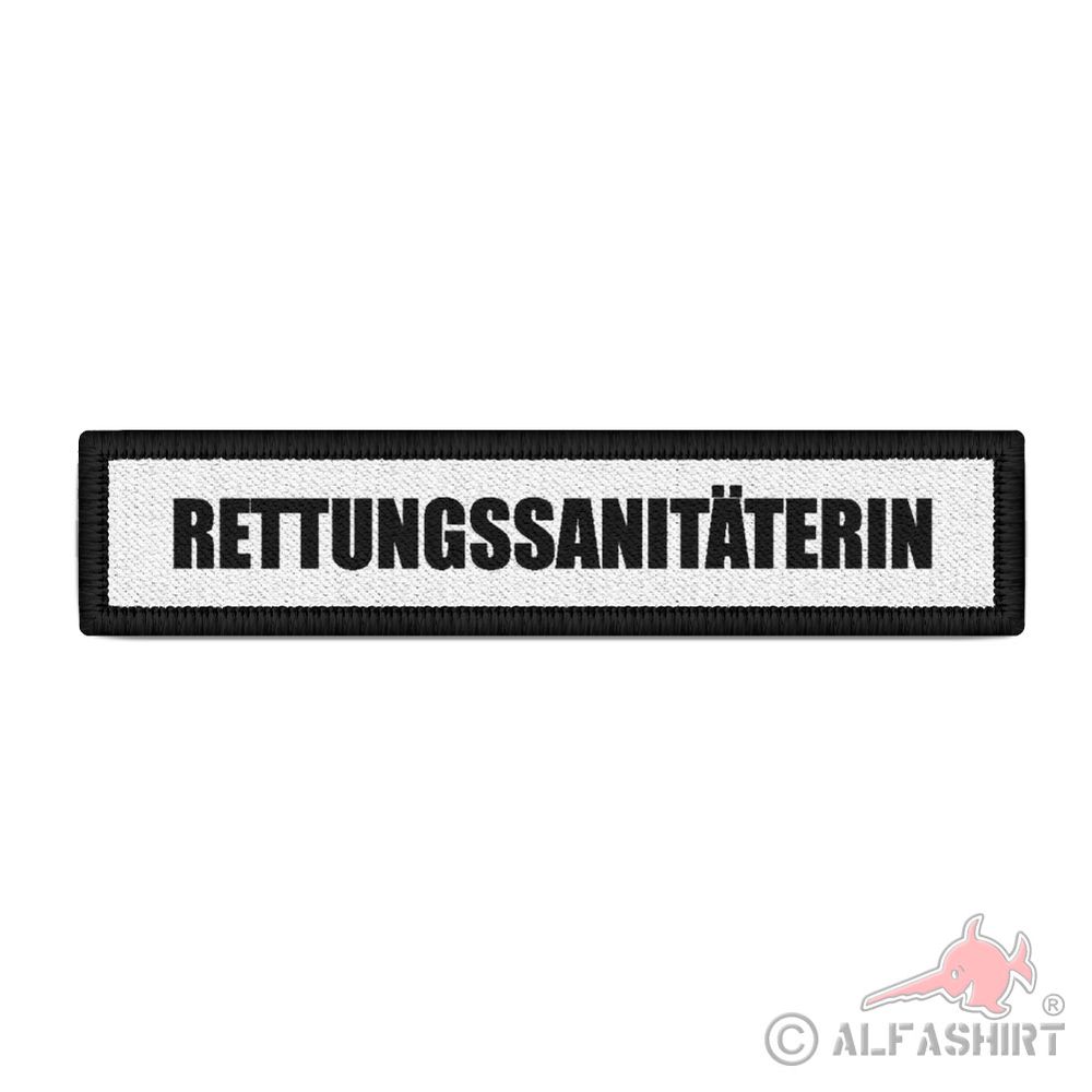 Patch Rettungssanitäterin RS Sanitäterin Fahrerin Krankenwagen Aufnäher #40359