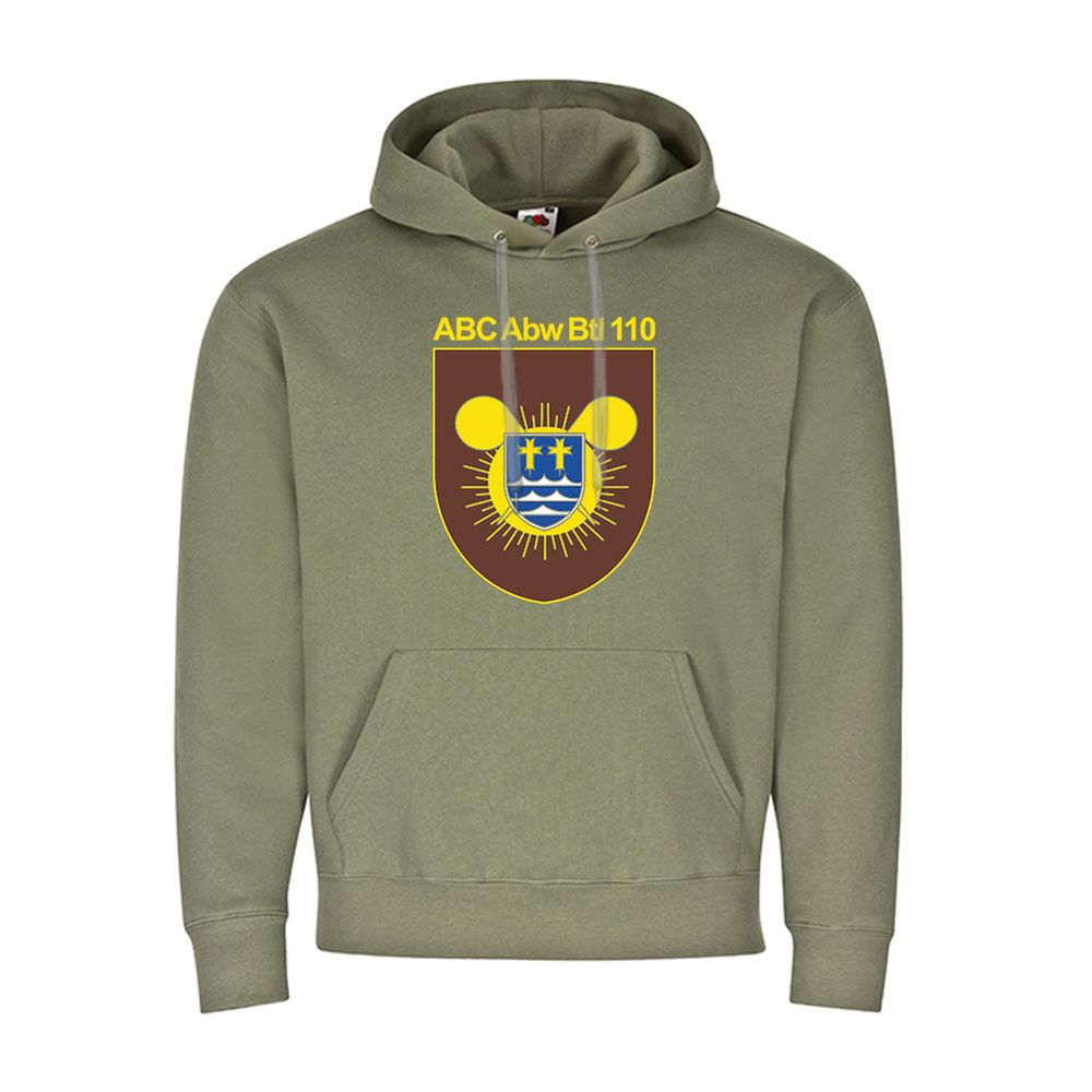 ABC Abw Btl 110 - Wappen Bundeswehr Atom Bio Chemie - Kapuzenpullover #11054