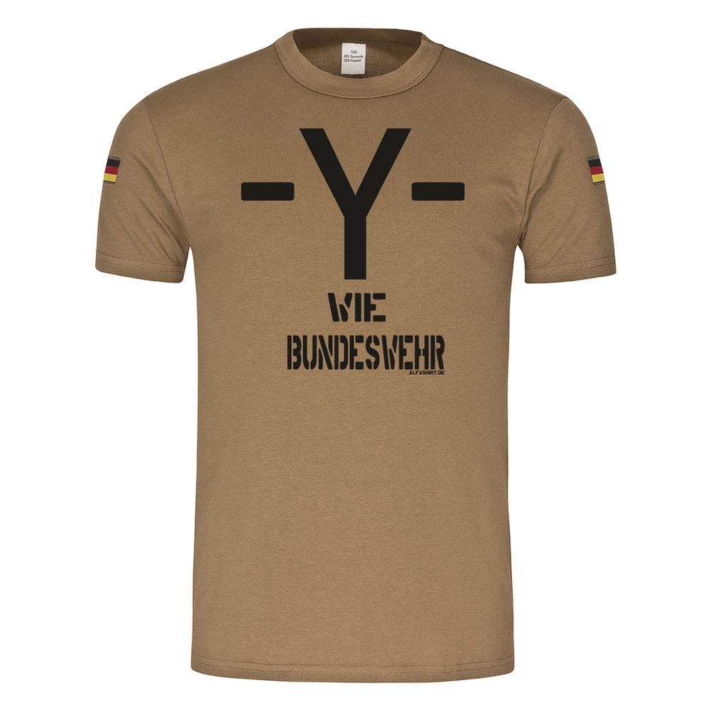 BW Tropen Y wie Bundeswehr BW Militär Soldaten Fun Humor Tropen Shirt BW #24548