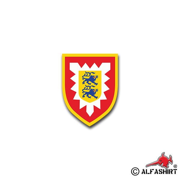 Sticker PzBrig 18 Panzerbrigade Army Holstein BW Coat of Arms 7x5cm A1465