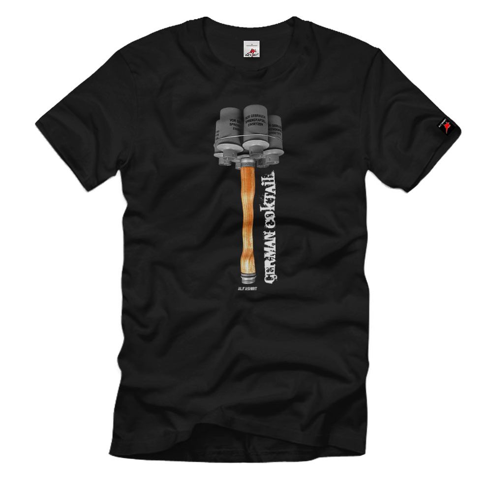 German Coktail Handgranate Palme Deutsch Militär Polen Böller T-Shirt #2546
