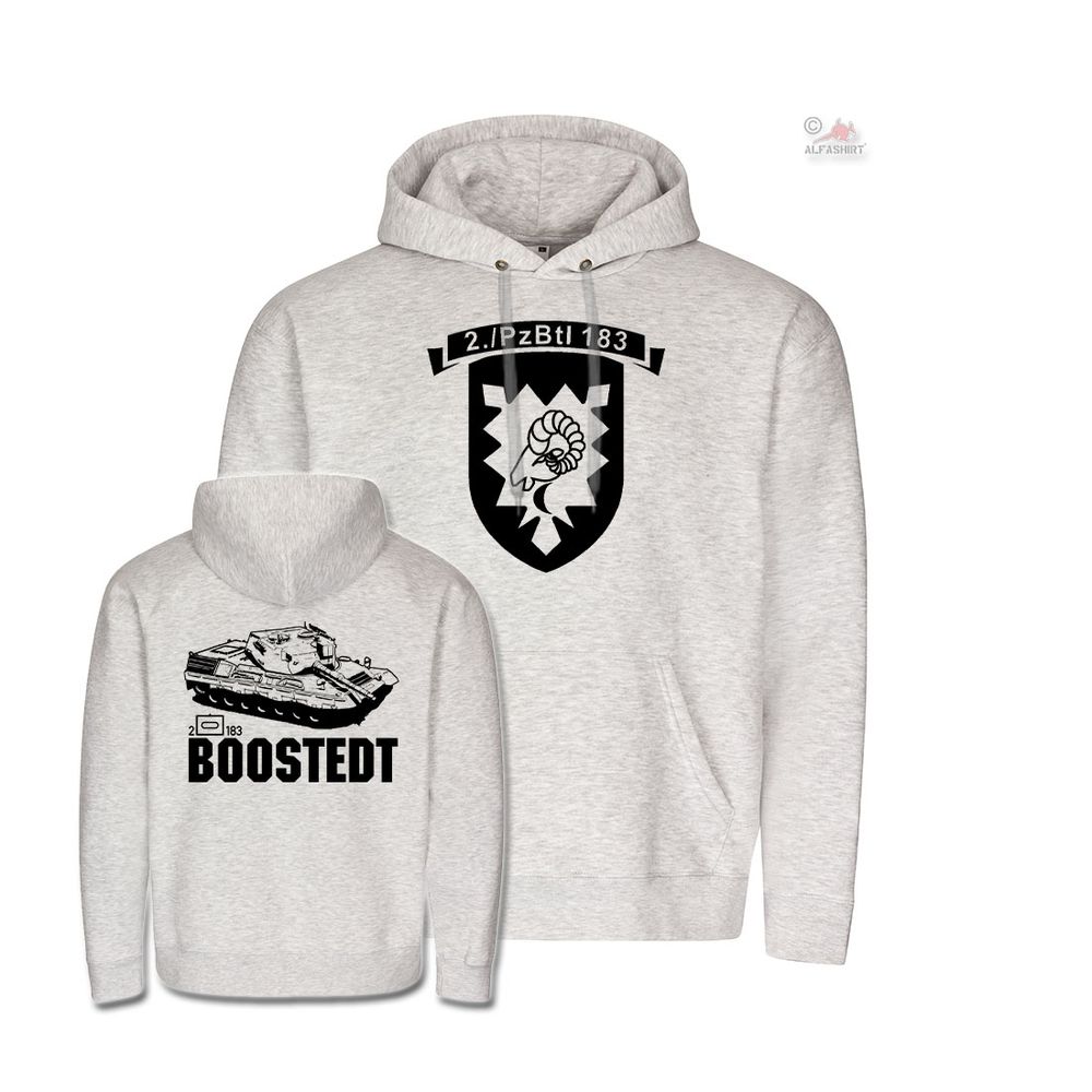 Hoodie 2 PzBtl 183 Boostedt Bundeswehr Panzerbataillon Kompanie Leopard #36085