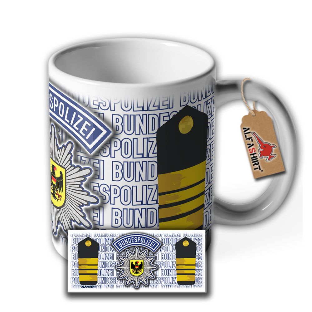 Polizeihauptkommissar A12 zu See Bundespolizei BPOL PHK Erster EPHK Tasse #29140