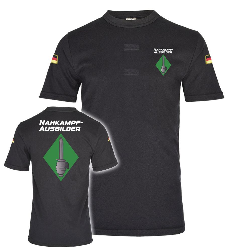 BW Tropen schwarz  Nahkampf-Ausbilder Bundeswehr Close T-Shirt #46310