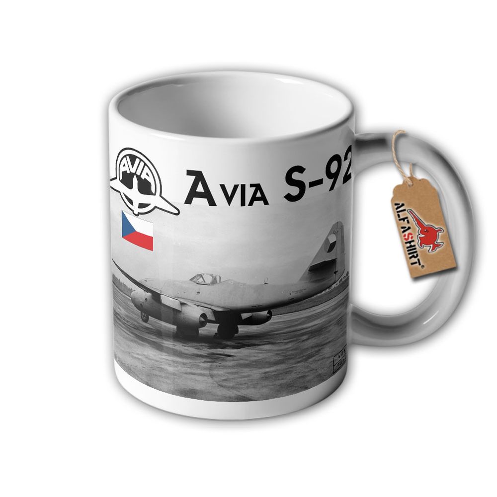 Tasse Avia S-92 Flugzeug Me 262 Czechoslovakia Jumo 004 Düsen Jet #32910