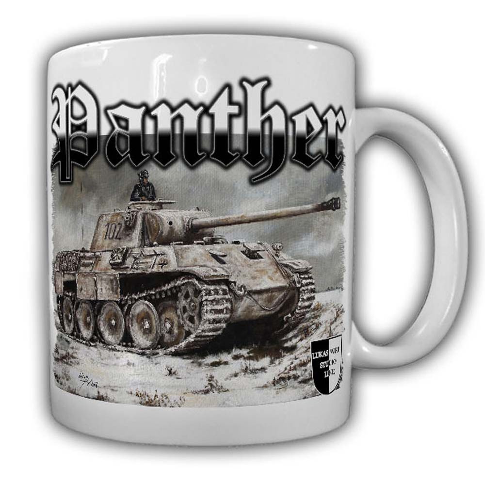 Tasse Lukas Wirp Panther Panzer V Ostfront Winter Schnee Division #24111