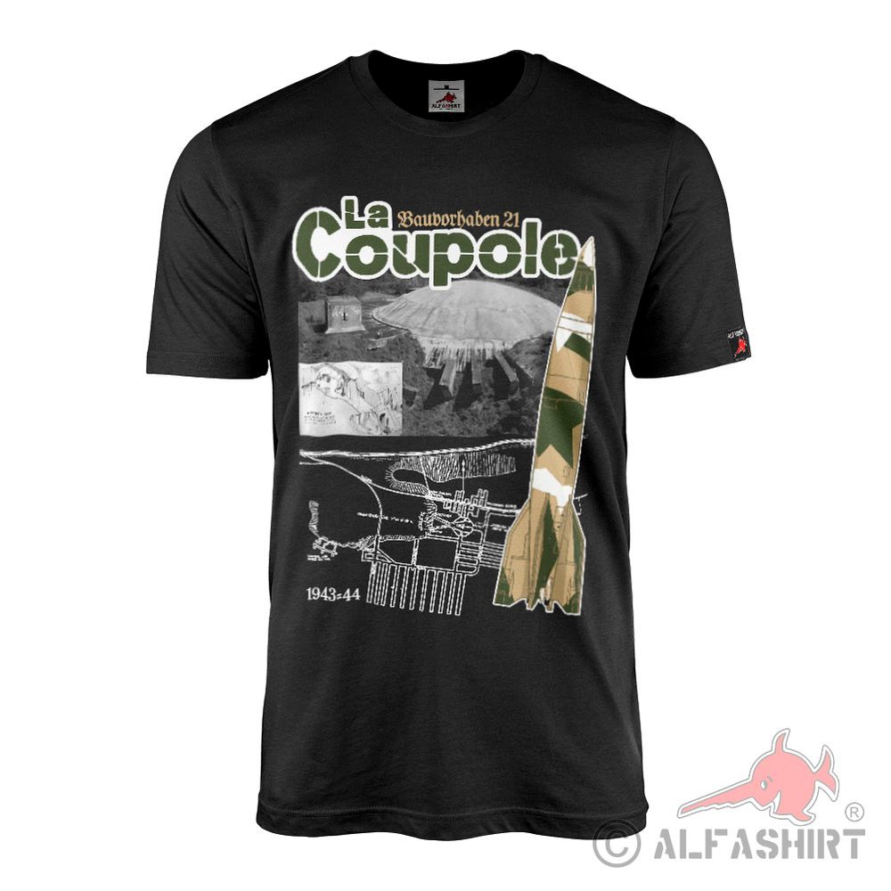 La Coupole V2 Bunker Rocket Silo Dome by Helfaut-Wizernes T-Shirt#43239