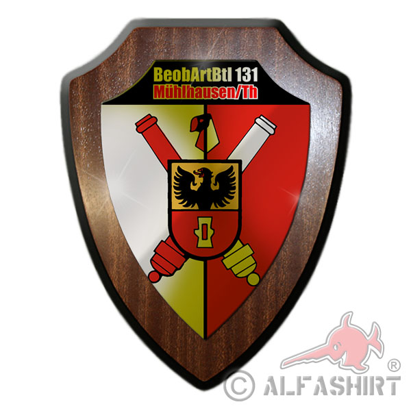 Wappenschild BeobArtBtl 131 Beobachtungsartilleriebataillon Mühlhausen #31849
