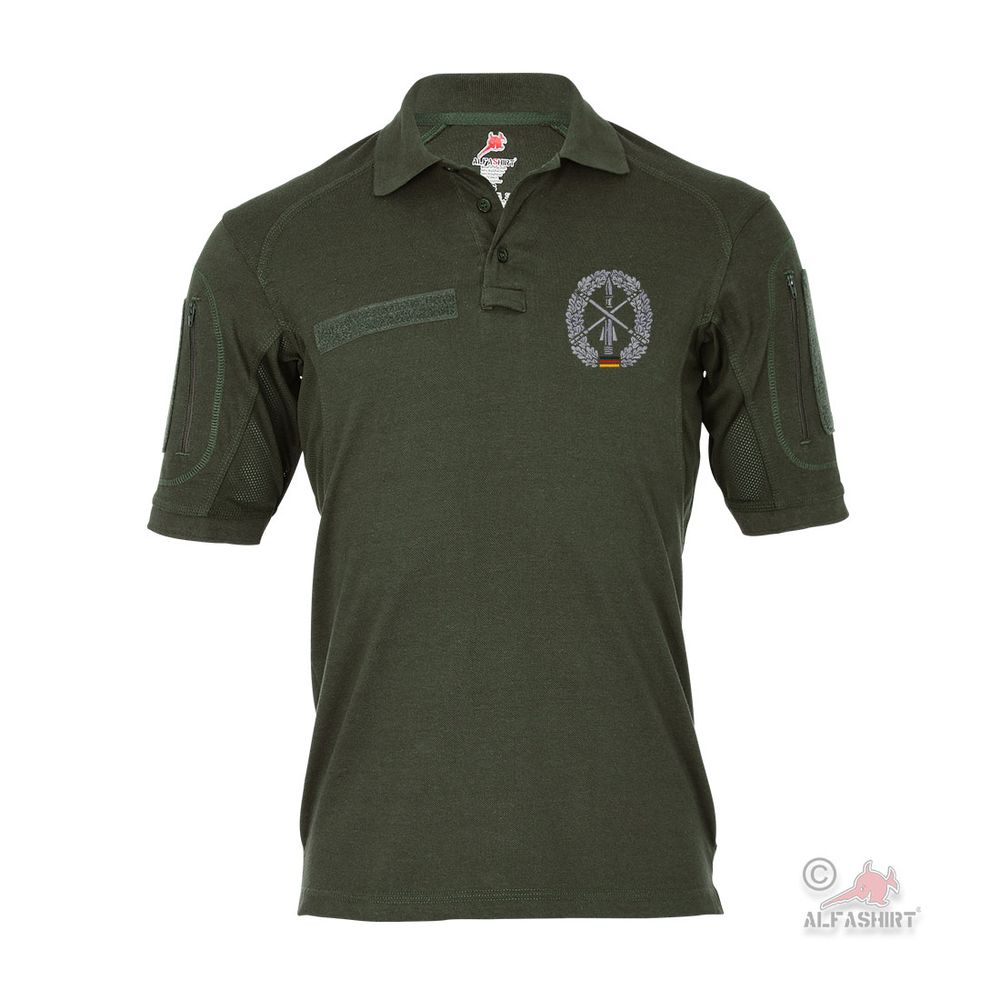Tactical Polo Flugabwehr GESTICKT FlaRak Gruppe Blt Barett-Abzeichen #44506