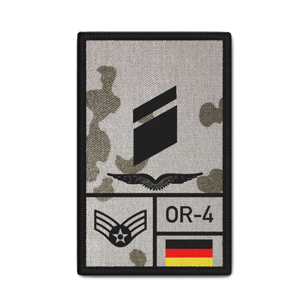 Rank Patch Bundeswehr Heer Luftwaffe Marine Tropentarn #BW-Patch