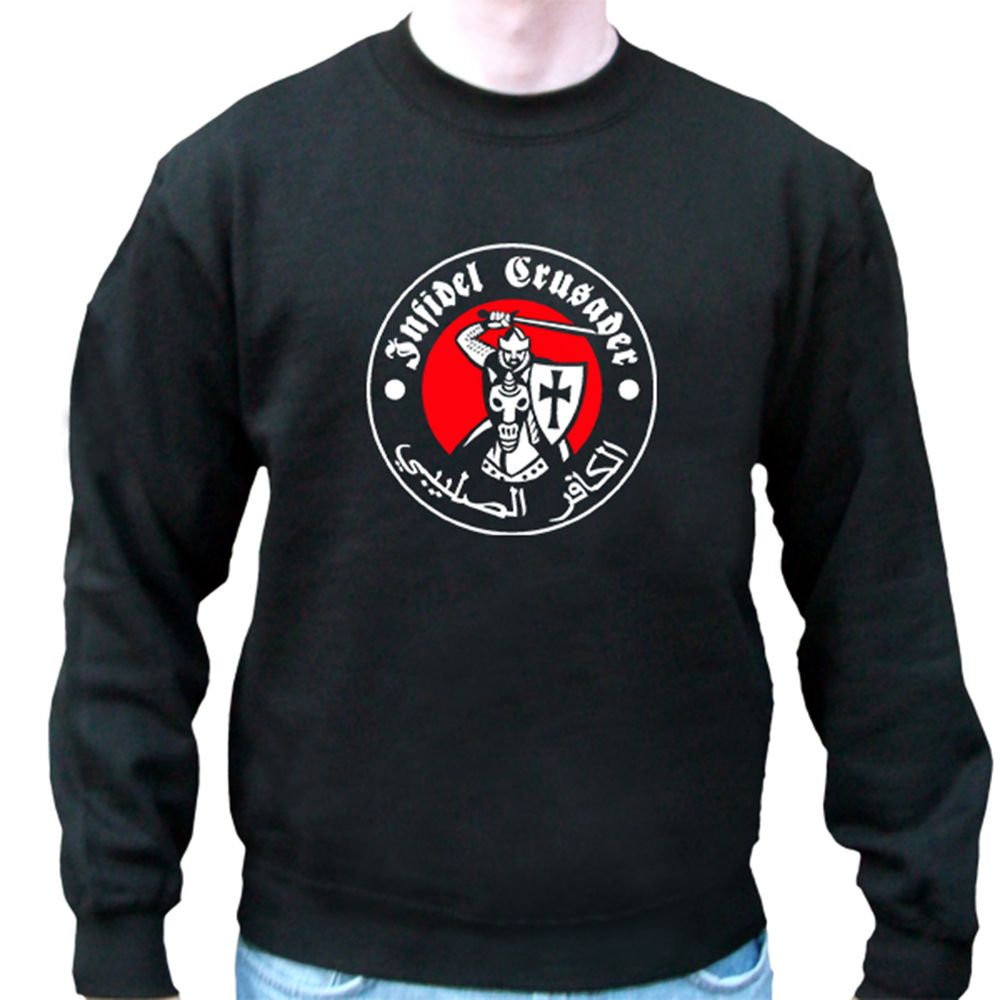 Infidel Crusader Ritter Wappen Abzeichen Emblem- Pullover #6186