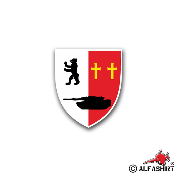 Aufkleber/Sticker PzBtl 73 Panzer Bataillon Cuxhaven Altenwalde Leo 7x6cm A1292