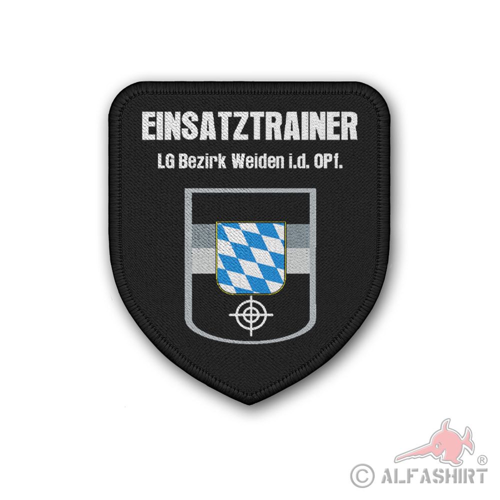 Patch Wappen Polizei Justiz Bayern Einsatztrainer 75 x 65 #K02439