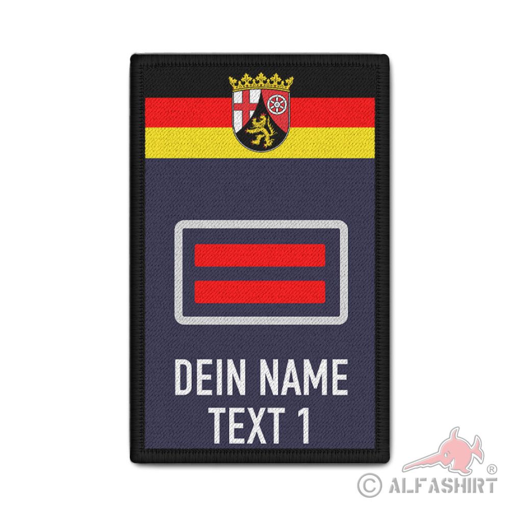 Rank Patch Fire Department Oberbrandmeister RLP Rank Volunteers #40545